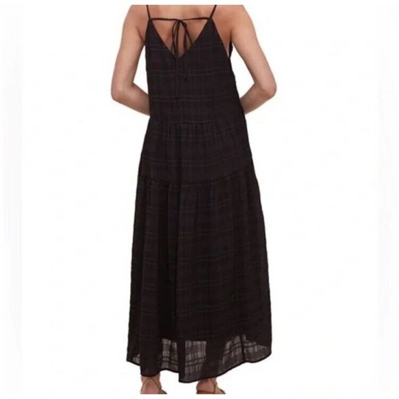 ASTR The Label Lizbeth Maxi Sun Dress in Black Woman’s Sz S Spaghetti straps - Picture 2 of 7